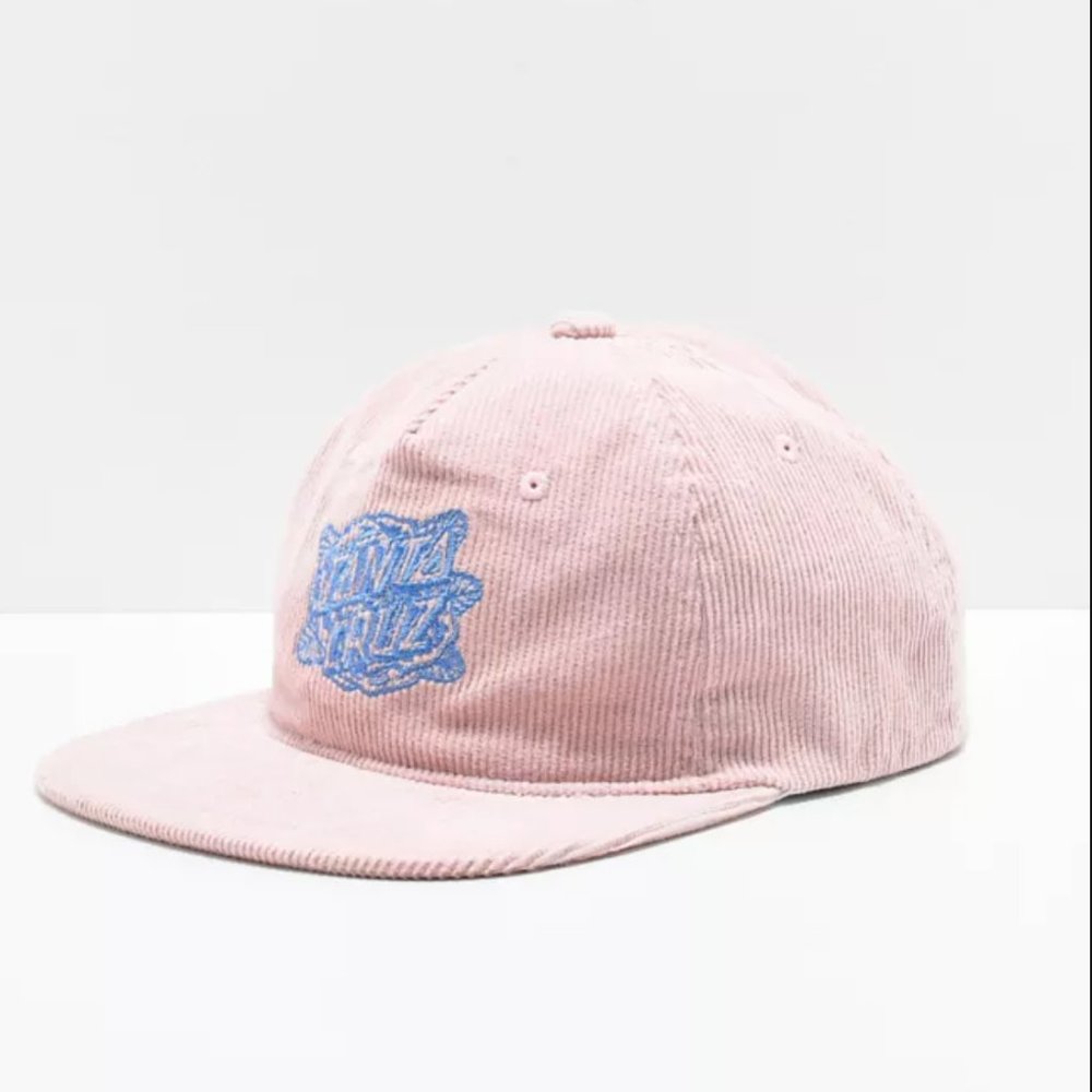 Santa Cruz Pink Corduroy Baseball Cap